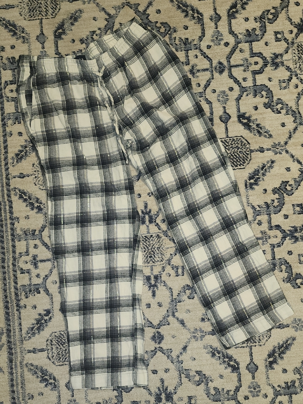 NWOT GAP Cotton Plaid Drawsting Pajama Lounge Pants Medium
